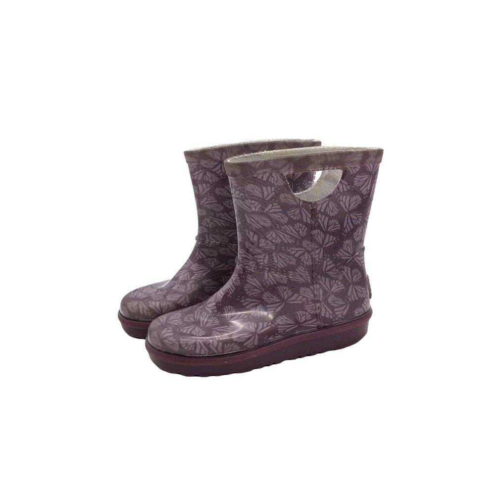 UGG Kids Toddler Size 9 Rahjee Butterflies Rainboot Purple Boots Shoes Girls